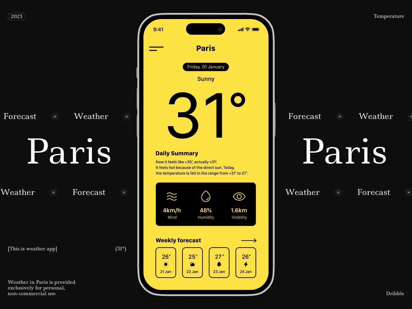 Weather Application Using NextJS Section